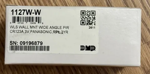 DMP 1127W W  Wireless Wall Mount Wide Angle PIR with Pet Immunity