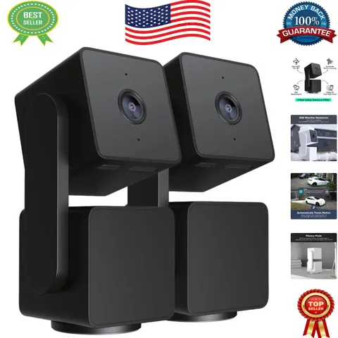 360° PTZ Smart Security Camera - Home Monitoring with Alexa & Google Assistant