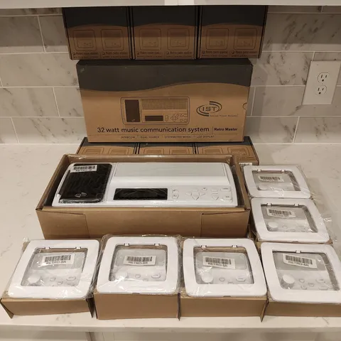 New IST Intrasonic RETRO Intercom System Bundle - RETRO-M Master & 6x RETRO-5R W