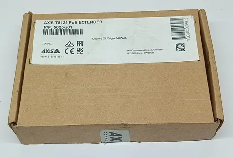 Axis 5025-281 T8129 Indoor PoE Extender, White (FREE SHIPPING)