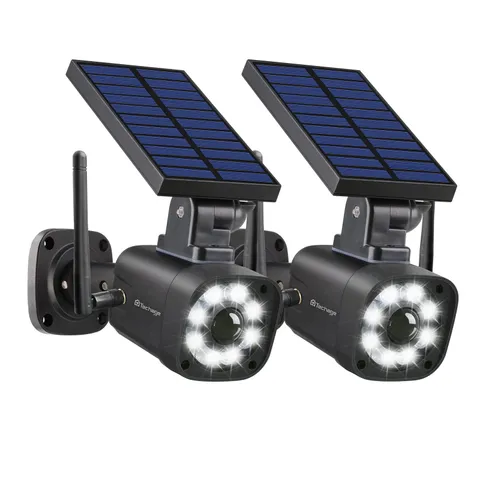 SL669 Solar Battery Powered Fake Motion Light Black