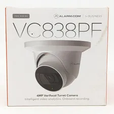 Alarm Com Next-Generation 4MP Varifocal Turret PoE Security Camera (ADC-VC838PF)