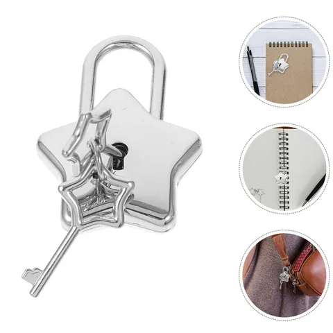 Star Shaped Padlock DIY Star Shape Lock Diary Decorative Padlock for Girl with