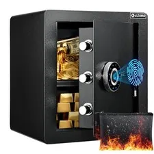 ADIMO BIOMETRIC SAFE BOX 1.6 CUFT FINGERPRINT SAFE W/TOUCHSCREEN - BLACK