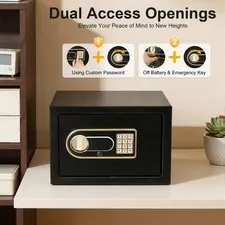 Large Safety Steel Safe Box Digital Keypad Lock for Home Cash Security