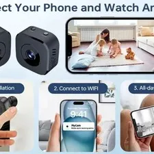 Compact HD WiFi Security Camera – Night Vision, Motion Detection & Two-Way Audio