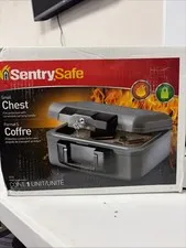 Fireproof Sentry Box Key Lock Important Document Money Safety Storage Chest Box