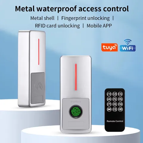 125KHZ/13.56MHZ Access Control Keypad Standalone Tuya App WG Output 10000 Card u