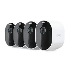 ARLO PRO SECURITY CAMERA 2K HDR 5TH GEN 2022 RELEASE 4 CAMERAS VMC4460P - WHITE