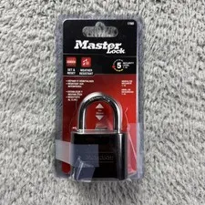Master Lock Combination Padlock Small 25mm Shackle Black Weather Resistant New