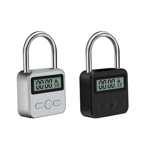 Timing Padlock Metal Timer Lock 99 Hours for Max Digital Home Security