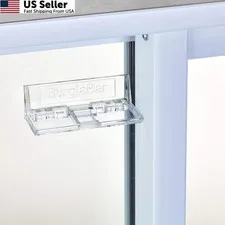Burglabar 2 Pack Additional Security for Sliding Patio ef of 2 pk, Clear