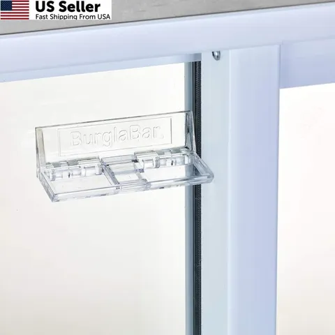 Burglabar 2 Pack Additional Security for Sliding Patio ef of 2 pk, Clear