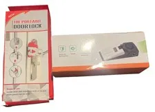 Portable Door Lock & Stop Alarm Set For Travel/Home Security Cruise Hotel Safety