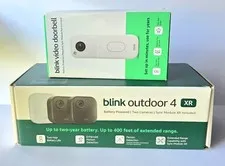 Blink Outdoor 4 Dual Camera W/ Sync Module And Doorbell Cam