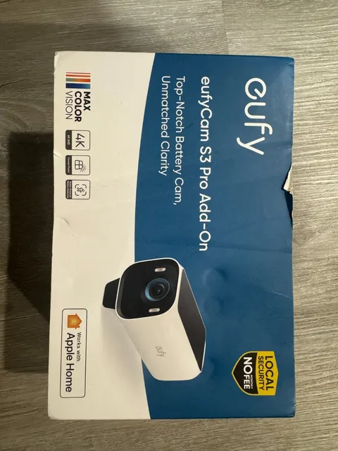 eufyCam S3 Pro 4K Solar Outdoor Wireless Add On Camera White