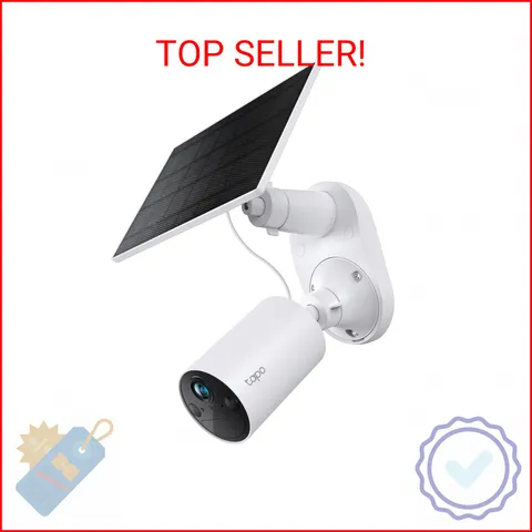 Tapo SolarCam 1080p Security Camera Wireless Outdoor- Battery Power with Solar,