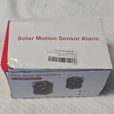 Solar Motion Sensor Alarm Outdoor Dog Bark Strobe Light Deter Deer Yard Animal