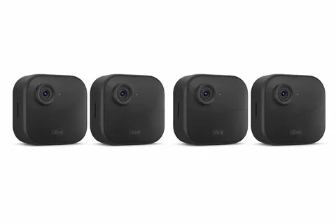 Blink Outdoor 4 Wireless Security Camera System Lot of 4 Cam Bundle Alexa HD NEW
