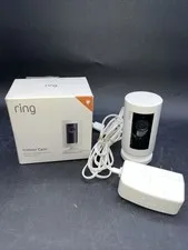 Ring Indoor Cam Compact Plug-In HD Security Camera with two-way talk - White