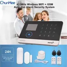 Chunhee 4G GSM Alarm System Wireless WIFI Tuya Sensor Kit Home Security Alarm