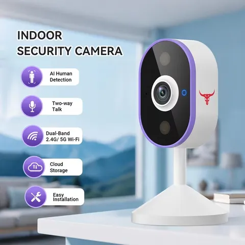 ✨NEW C100 Indoor IP Security Camera AI Human Detection Night Vision Wi-Fi🎇