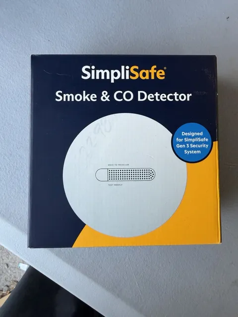 SimpliSafe Smoke & Carbon Monoxide Detector CA002 White CA002 NIB.