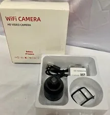 HD Wifi Security Camera - Wireless Indoor Surveillance Camera - Black