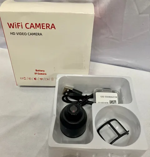 HD Wifi Security Camera - Wireless Indoor Surveillance Camera - Black
