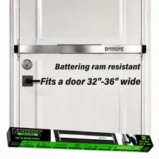Door Security Bar-by Doors 32"-36" Wide Get this 38" Long Bar., Silver