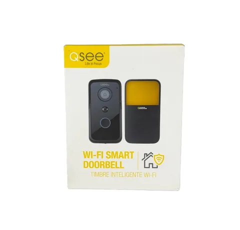 Q-see Wi-Fi Doorbell Camera & Chime - Black 720p (1280 x 720 ) - QCW1000BC