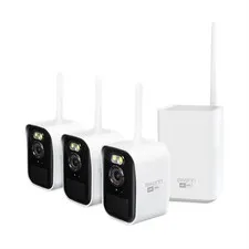 Swann MaxRanger4K Mini Wireless NVR Security Camera System 3-Pack NEW & Sealed