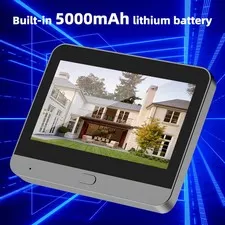 Tuya WiFi Smart Peephole Door Camera 3MP 1080P 4.3" LCD 5000mAh PIR Motion Alexa
