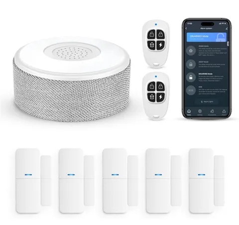 WiFi Door Alarm System 8-Piece Wireless Home Security Kit 120dB.