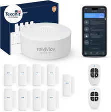 Home Alarm System(2Nd Gen), 12 Pieces Smart Home Alarm Security System DIY No Mo