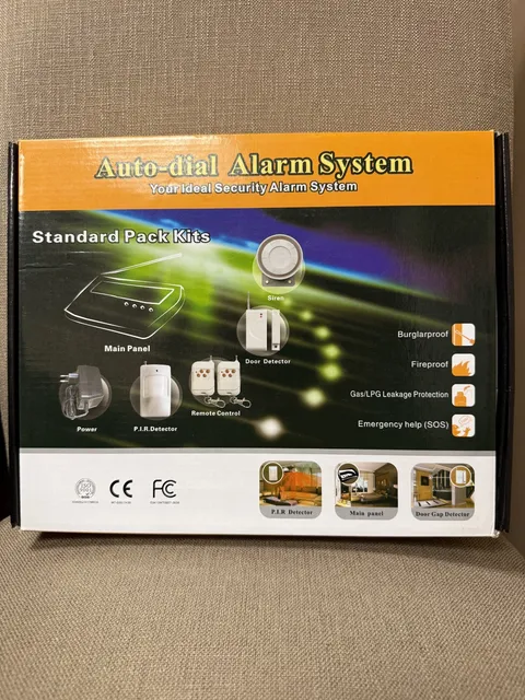 Auto Dial LCD Wireless Home Alarm System Burglar Door Motion Security System