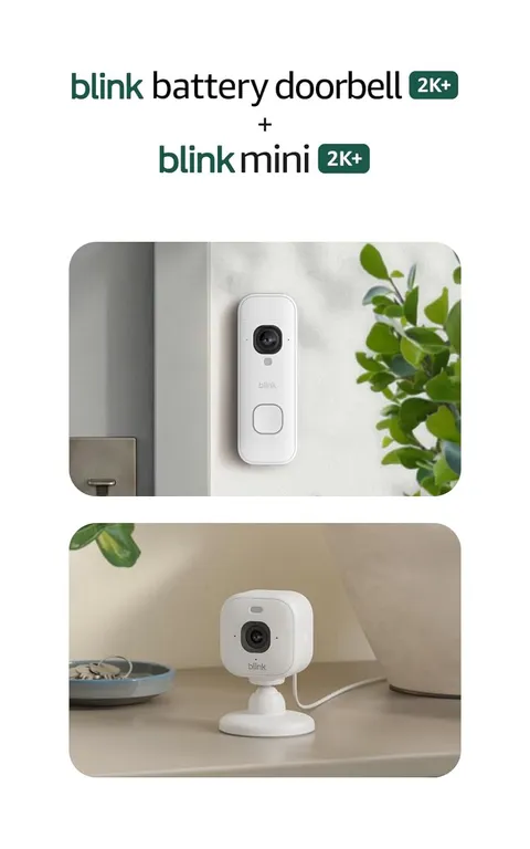 Battery Doorbell 2K+ (Newest Model) and Mini 2K+ (Newest Model) — 2K Video Resol
