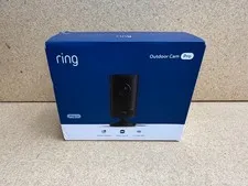 ⚡️ Ring Outdoor Cam Pro Plug-In Retinal 4K Security Camera Black NEW ⚡️