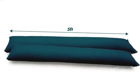 5FT Water Activated Flood Barriers for Home Door, Sandless Sand Bags for anti Fl