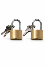 25mm Brass Padlock 2 Pack Small Locks with Keys Locker Toolbox Luggage Storage