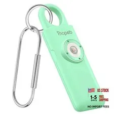 – Personal Safety Alarm for Women–135dB Siren, Strobe Light and Pale Green