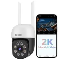 2K 3.0MP Outdoor WiFi PTZ , 2.4G WiFi, Auto Tracking, 2 Way Audio, Color & Ni...