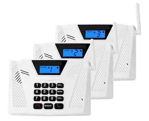 3 Pack Intercoms Wireless for Home Hands Free 2024 Upgraded Intercom 5300’ White