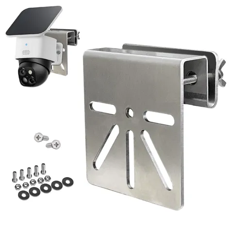 Gutter Mount Stainless Steel Bracket for Eufy Security SoloCam S340, Solar Se...