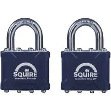 Squire 35T Stronglock Card (2) 38mm Open Lock Calettato