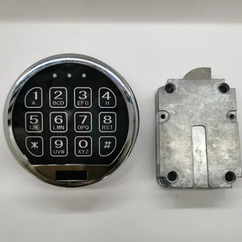 DIY Gun Safe Lock Electronic Safe Lock Replacement Chrome Keypad With Swing Bolt