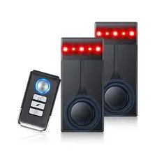 108dB Car Alarm System, Car Anti-Theft Vibration Sensor Alarm & Red Light, Wi...