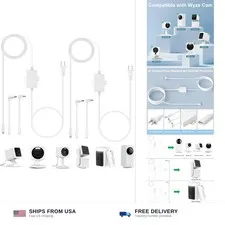 20Ft/6m Outdoor Power Adapter Compatible with Wyze Cam V4/V3,Duo Cam Pan,Wyze...