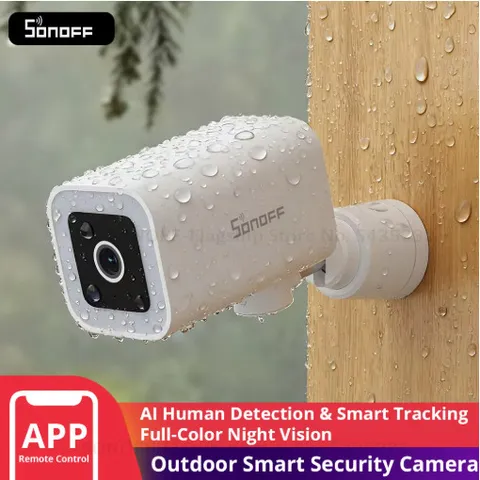 SONOFF CAM-B1P 2K WiFi Outdoor Security Camera IP65 AI Pan Alexa Google