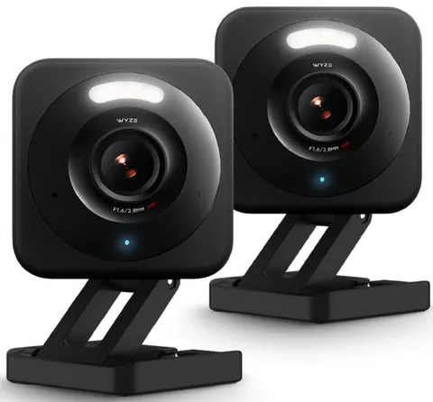 WYZE Cam v4 2.5K Security Camera 2-Pack Indoor Outdoor